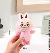 Boneka Labubu Besar Warna Pink